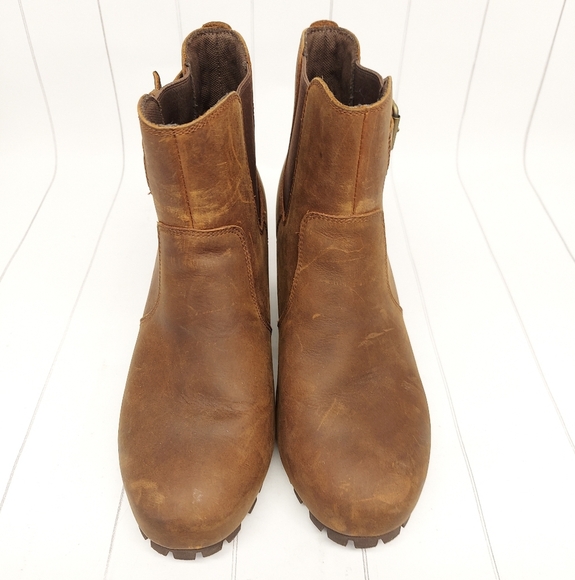 Merrell Leather Wedge Booties - Picture 2 of 12